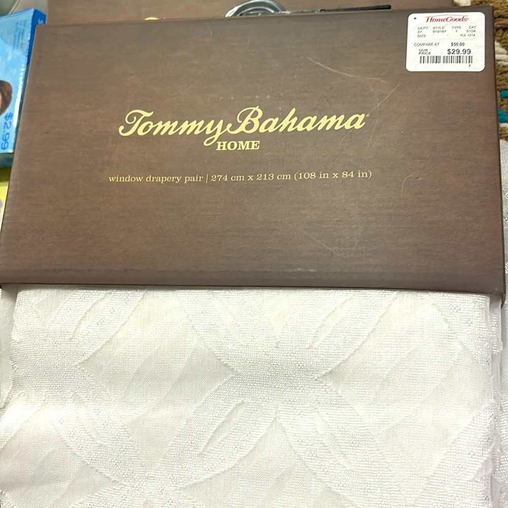 Tommy Bahama white curtains
